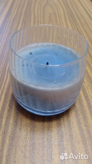 Подсвечник стекло. Свеча