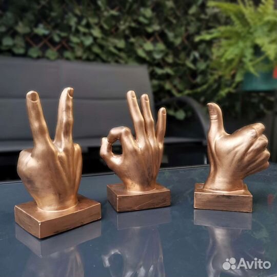 Декоративные статуэтки жесты рук