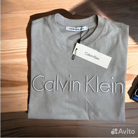 Футболка мужская Calvin Klein серая новая Турция