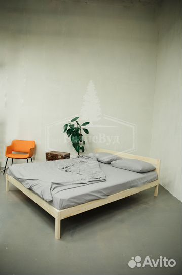 Кровать из массива / Кровать двуспальная / Кровать