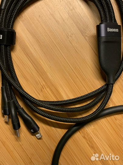 Провода hdmi, ethernet, зарядный Baseus 3в1
