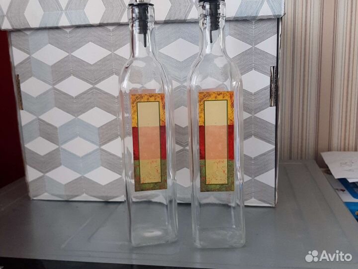 Бутылки для масла, уксуса, 3 шт