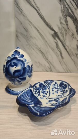 Гжель СССР посуда