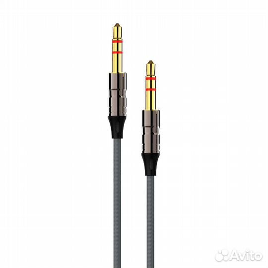 Кабель AUX Fumiko AC04 Jack 3.5мм серый 1м (Новый)