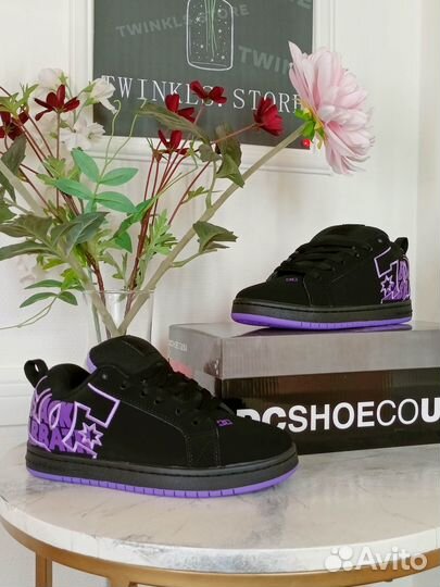 Dc Shoes Court Graffik Black Purple