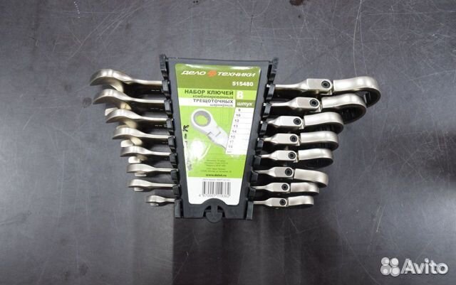 Набор ключей Дело техники трещоточных шарнирных 8п