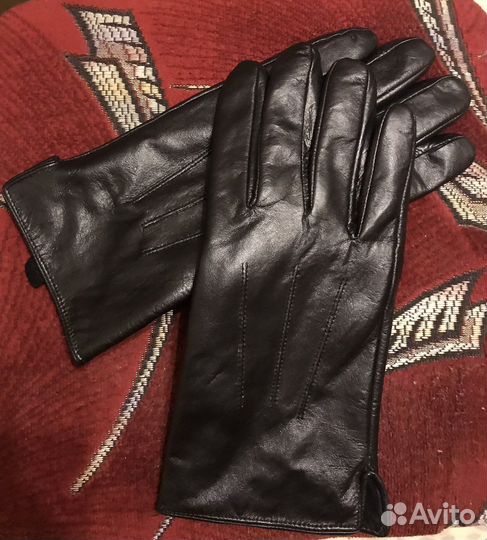 Перчатки мужские кожаные