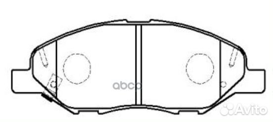 GK0742 колодки дисковые передние Nissan Tiida