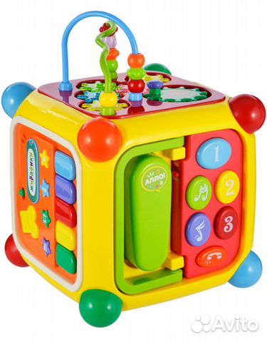 Жирафики Мультикуб с телефоном, сортером и пианино