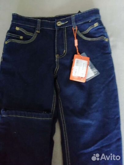 Тёплые джинсы для девочек