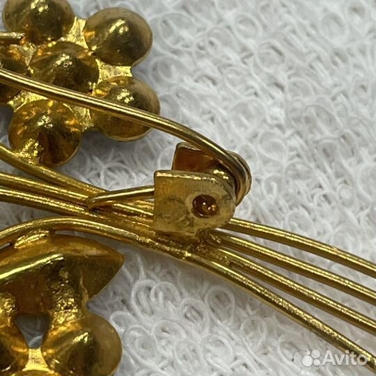 Брошь букет камни СССР (Сзр)