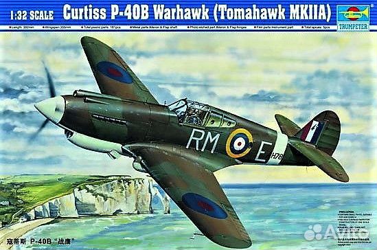 1/32 P-40B Tomahawk Mk.IIA Trumpeter 02228 + Допы