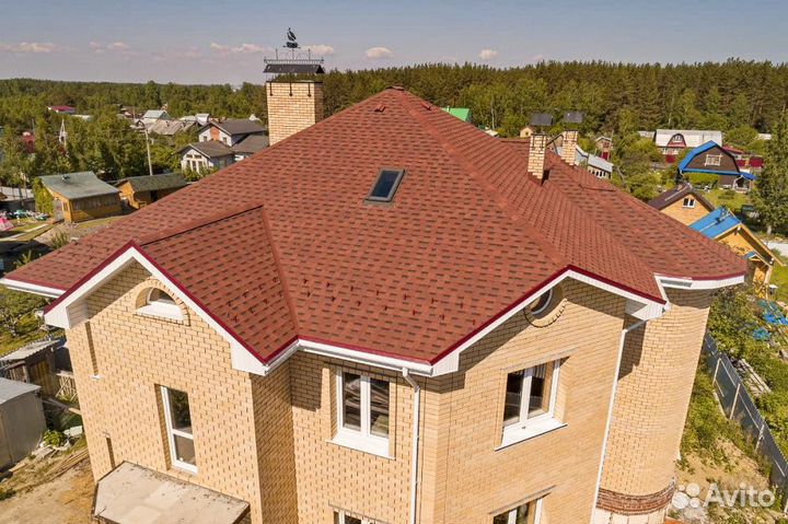 Гибкая черепица Оптима Красный 3 м2 Shinglas