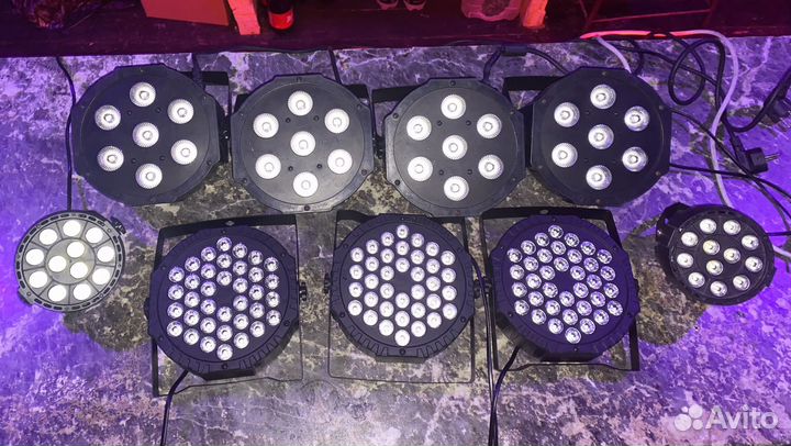 Световой прибор stage PAR light RGB