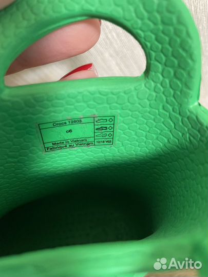 Сапоги crocs c6 резиновые зеленые