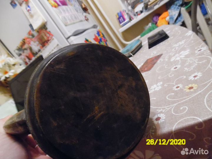 Старинный медный заварочный чайник