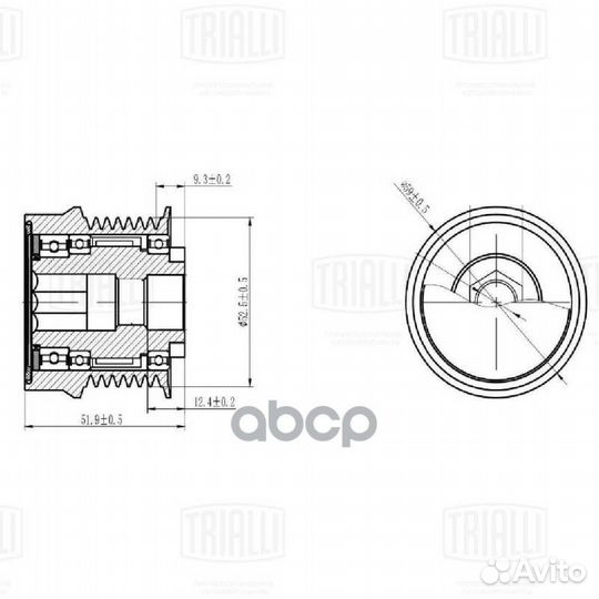 Ролик привод. ремня для а/м Toyota LC Prado (09