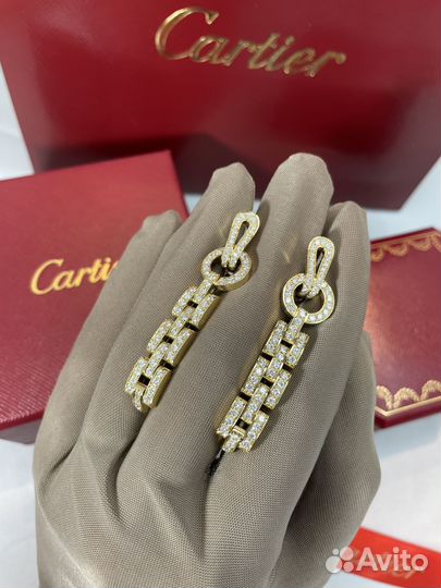 Серьги cartier agrafe