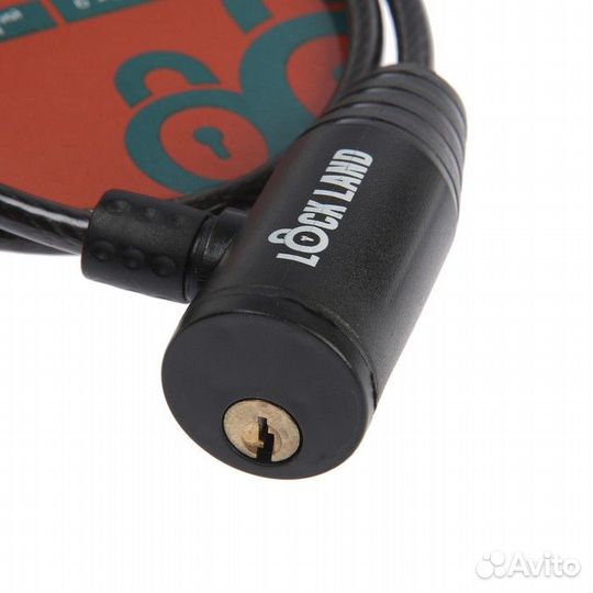 Замок навесной велосипедный lockland, 6 x 650 мм