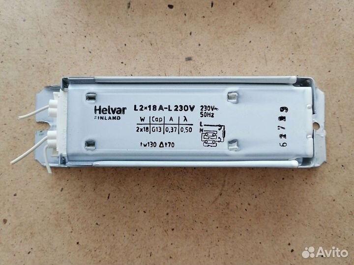 Электронный балласт (пускатель) helvar l2x18a-l230