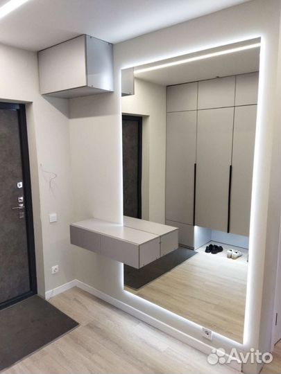 Парящее зеркало с подсветкой изготовление