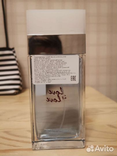 Туалетная вода dolce gabbana light blue love is