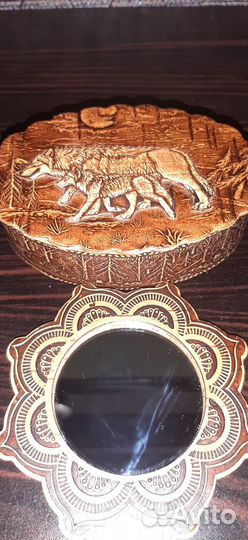 Шкатулка и зеркальце (подарочный комплект)