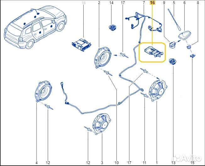 Кронштейн Renault Duster F4R 2021