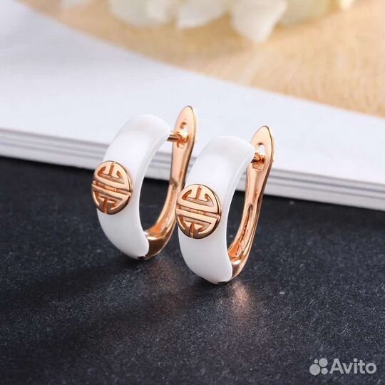 Серьги из керамики