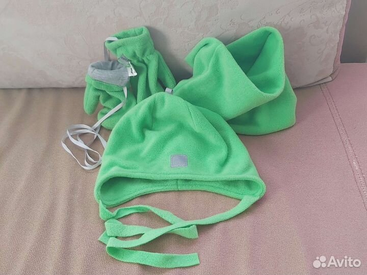 Комплект флисовый Foxo шапка+снуд+варежки 5-6лет