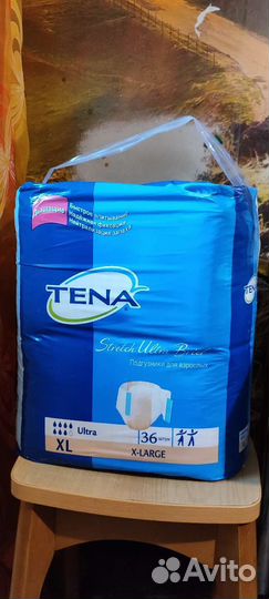 Подгузники для взрослых tena stretch ultra brief