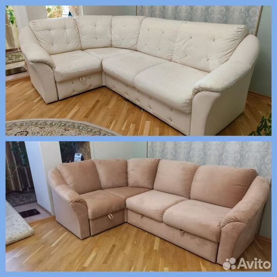 Перетяжка мебели диванов кроватей кресел