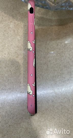 Розовый чехол на XM (10) iPhone