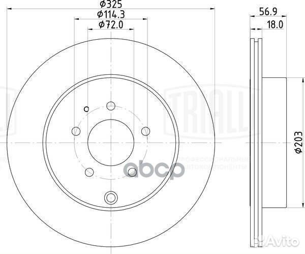 DF 250121 Диск тормозной mazda CX-7/CX-9 07- за