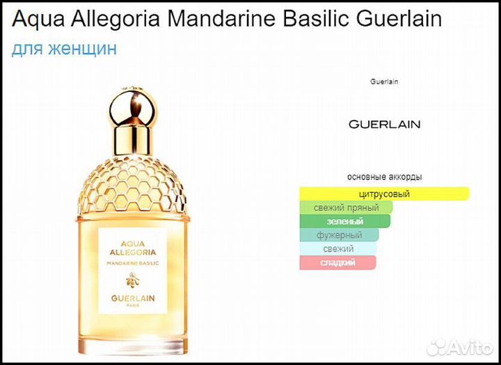 Стойкие духи Aqua Allegoria