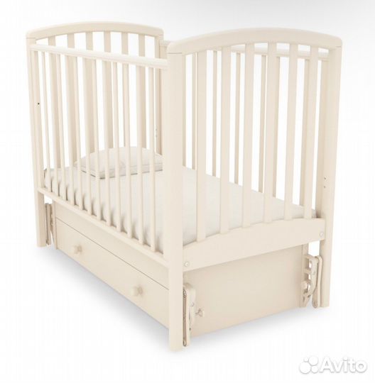 Детская кроватка с маятником и ящиком Гандылян