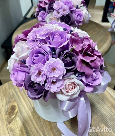 Букет из мыльных цветов учителю