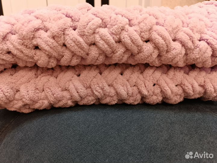 Плюшевый плед из Alize Puffy