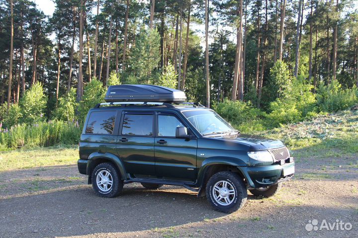 Автобокс багажник Active М Черный двусторонний