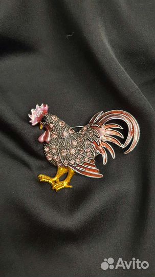 Брошь петух