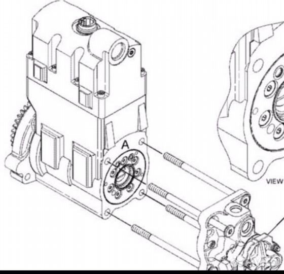 1782357 Трансферный Топливный насос cat C7/ C9