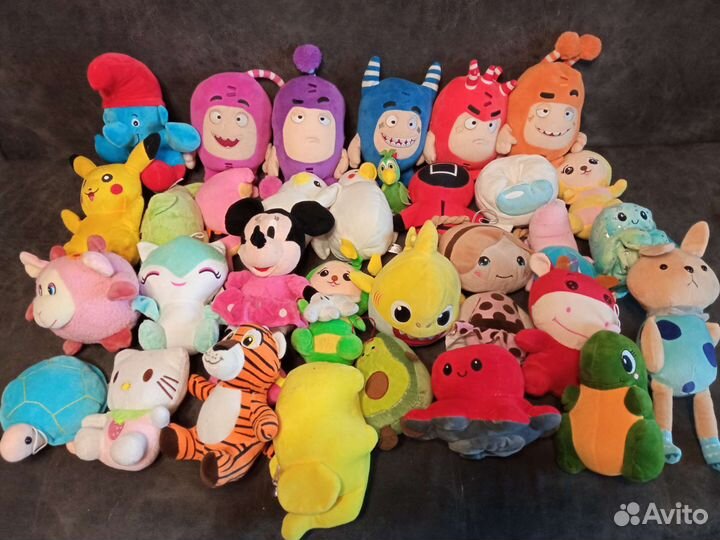 Мягкие игрушки пакетом 32 штуки
