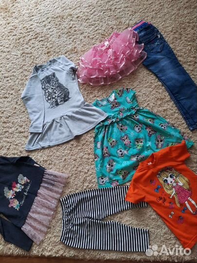 Вещи пакетом на девочку 104р