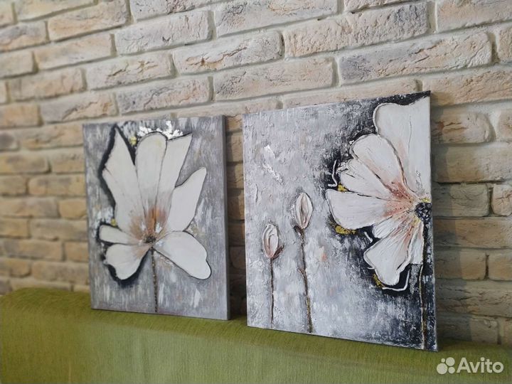 Картина интерьерные, рельефные, с поталью