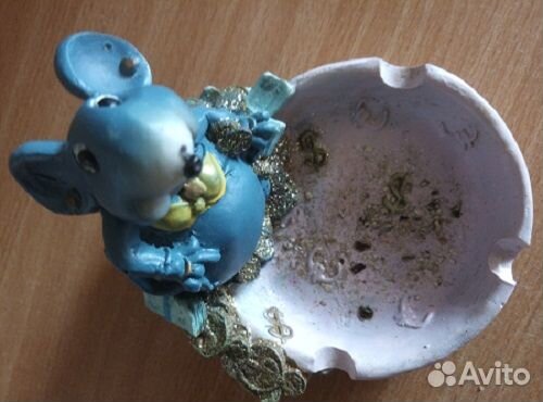 Пепельница Мышонок ручная работа