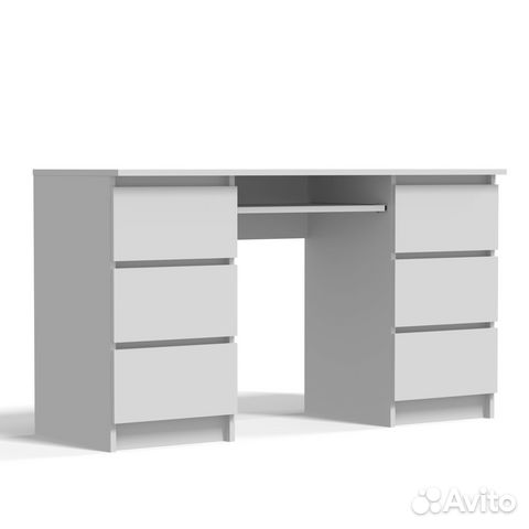 Сг Норд Стол письменный белый гладкий