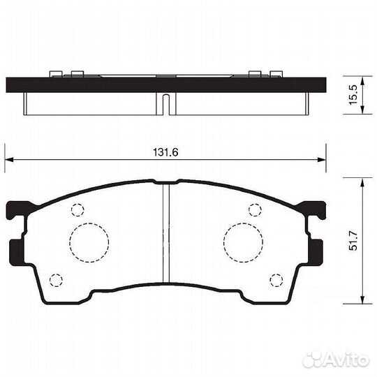 Колодки дисковые Sangsin SP2018
