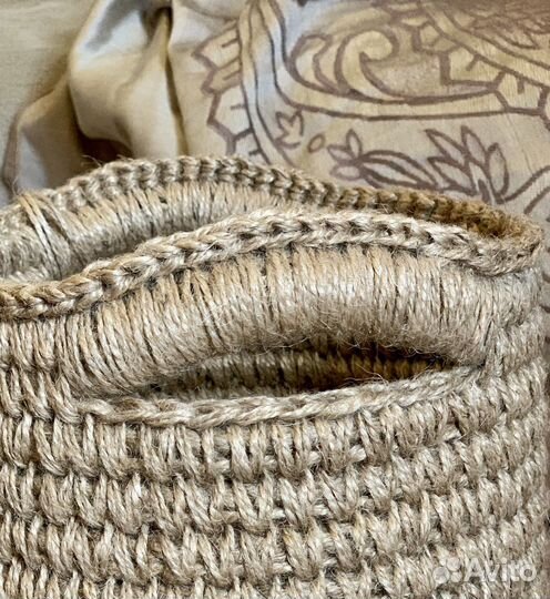 Корзина из джута