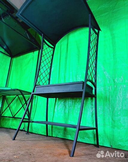 Мангал с крышей