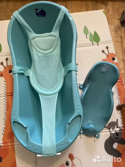 Ванночка для купания с гамаком и горкой